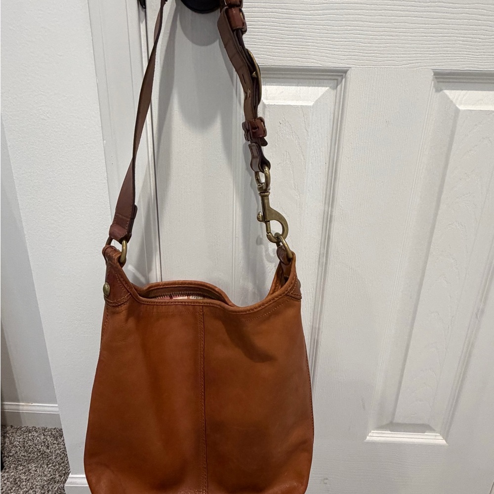 Brown Leather Shoulder Bag
